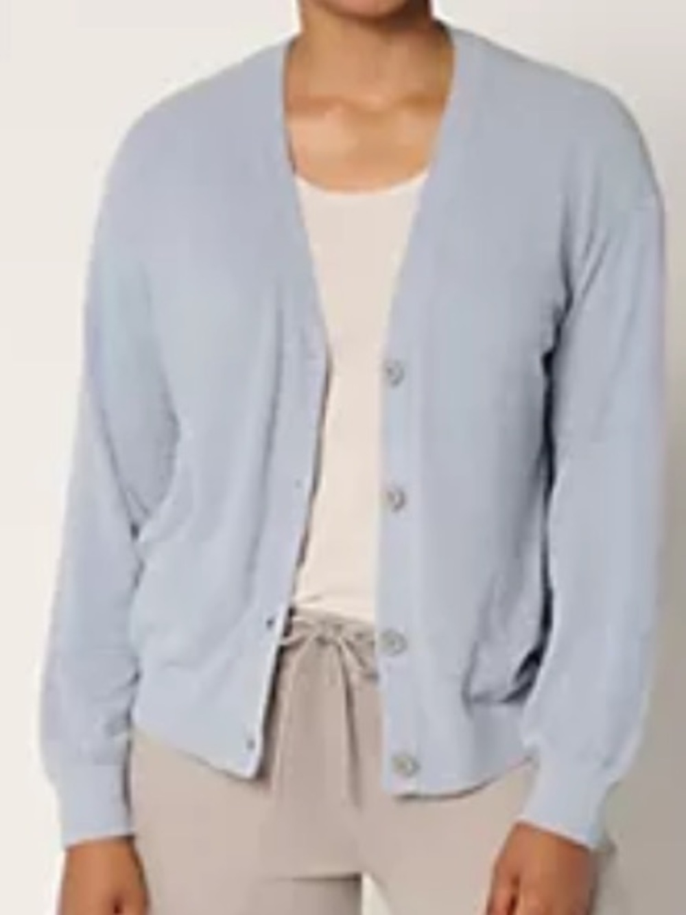 NWT Barefoot Dreams Cozychic Ultra Lite Button Front Cardigan in Ocean Air - B6